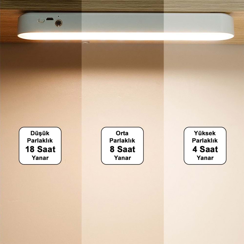 Greentech Şarjlı 3 Renk Portatif LED Aydınlatma / GT-CL12