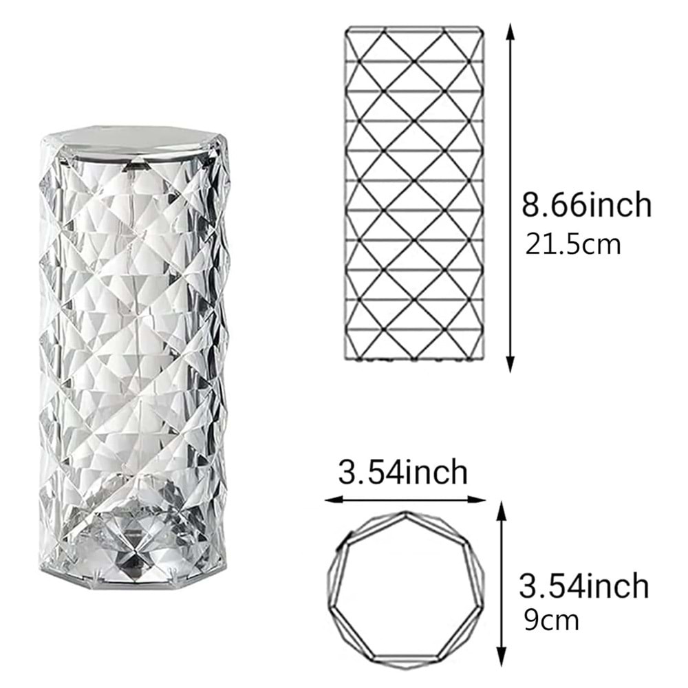 Greentech Dokunmatik 3 Renk USB Kablolu LED Masa Lambası GT-CL15