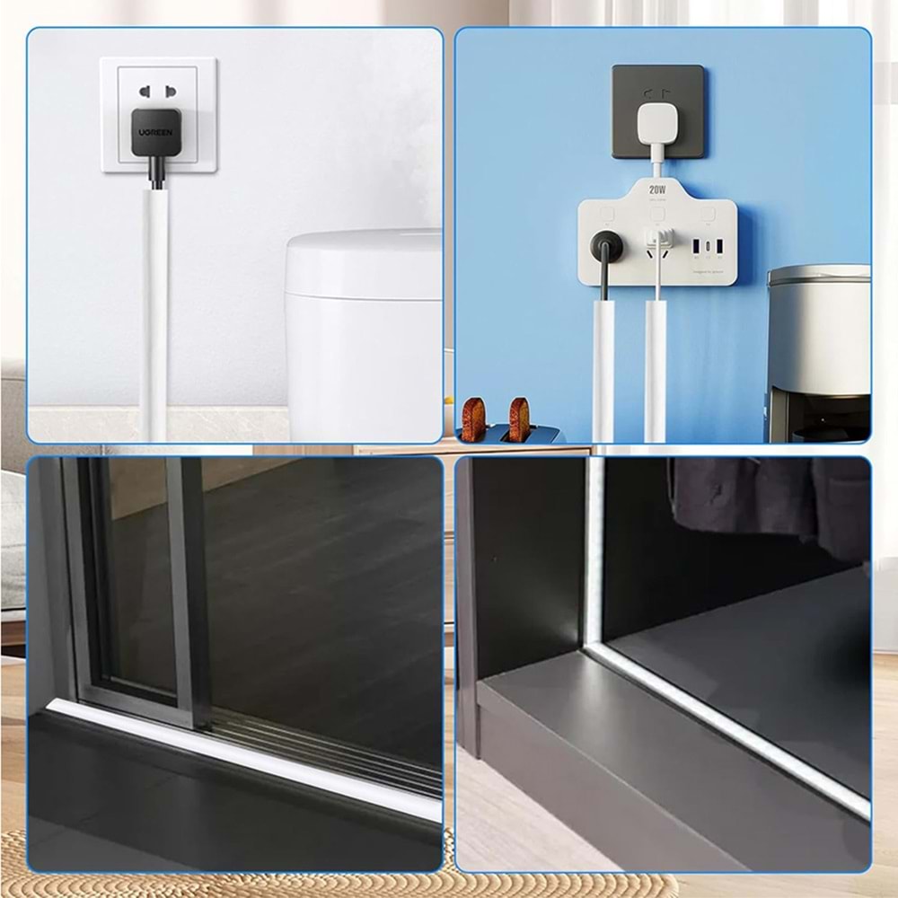 Greentech Esnek Kablo Kanalı Beyaz / GT-KK05