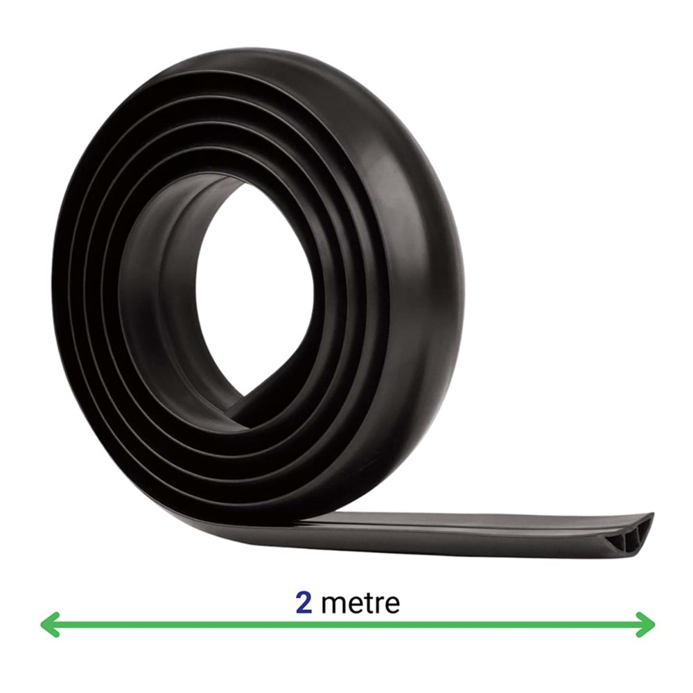 Greentech Esnek Kablo Kanalı Siyah / GT-KK06