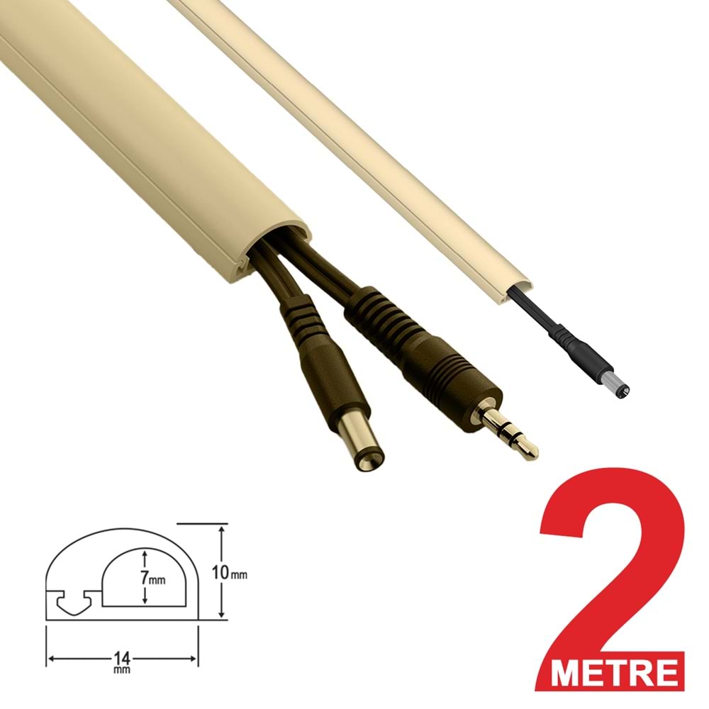 Greentech Esnek Kablo Kanalı KREM / GT-KK12