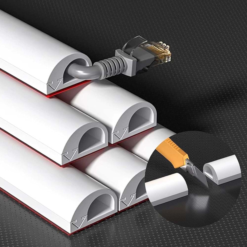 Greentech Esnek Kablo Kanalı KREM / GT-KK12