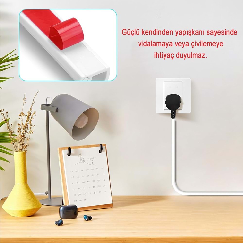 Greentech Esnek Kablo Kanalı KREM / GT-KK12