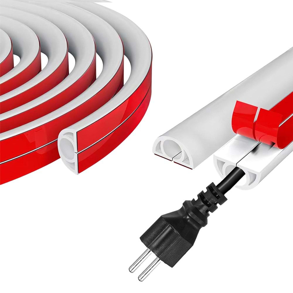 Greentech Esnek Kablo Kanalı KREM / GT-KK13