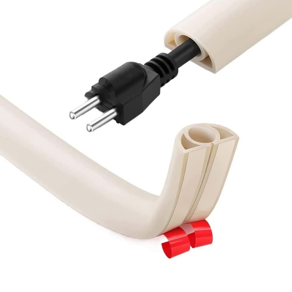 Greentech Esnek Kablo Kanalı KREM / GT-KK13