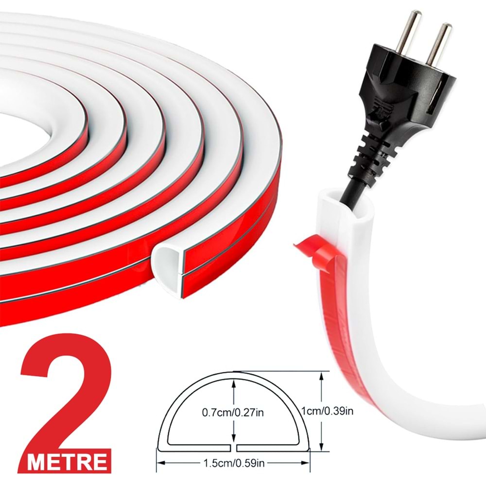 Greentech Esnek Kablo Kanalı Krem / GT-KK14