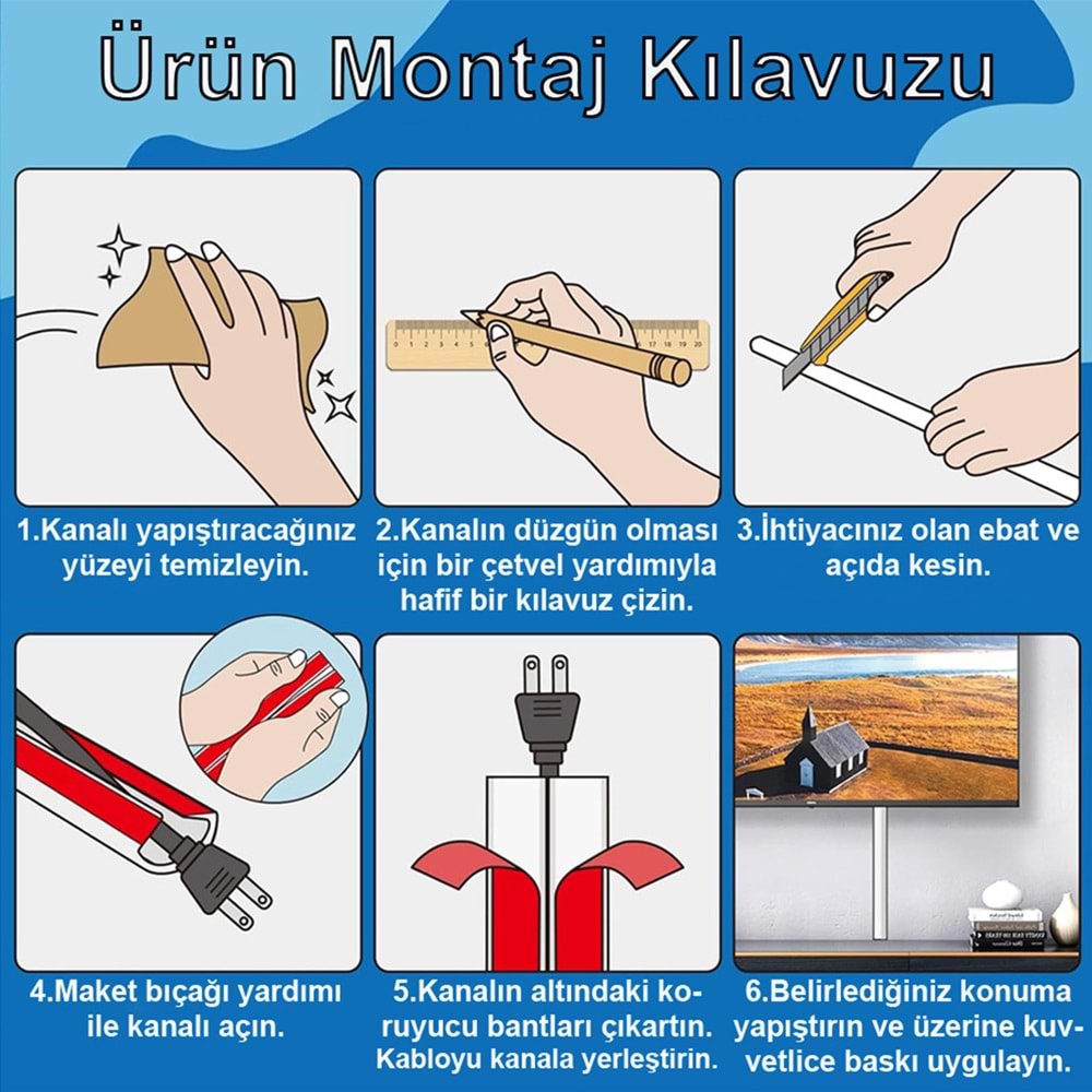 Greentech Esnek Kablo Kanalı Krem / GT-KK14