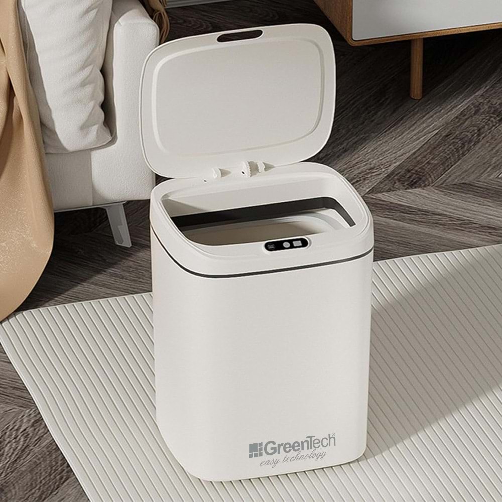 Greentech Sensörlü Şarjlı 12 Litre Çöp Kovası / GT-SC11