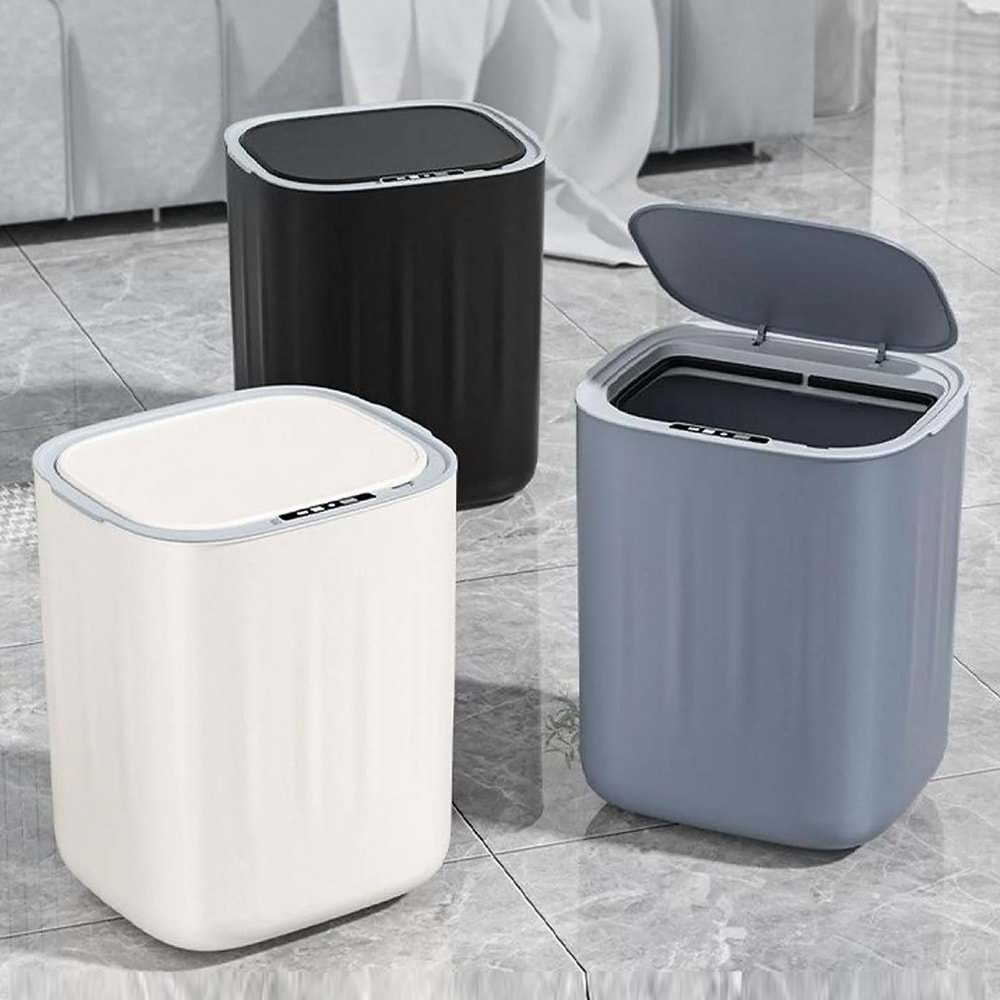 Greentech Sensörlü 28 Litre Çöp Kovası (Şarj Edilebilir Lityum Pilli) / GT-SC07B