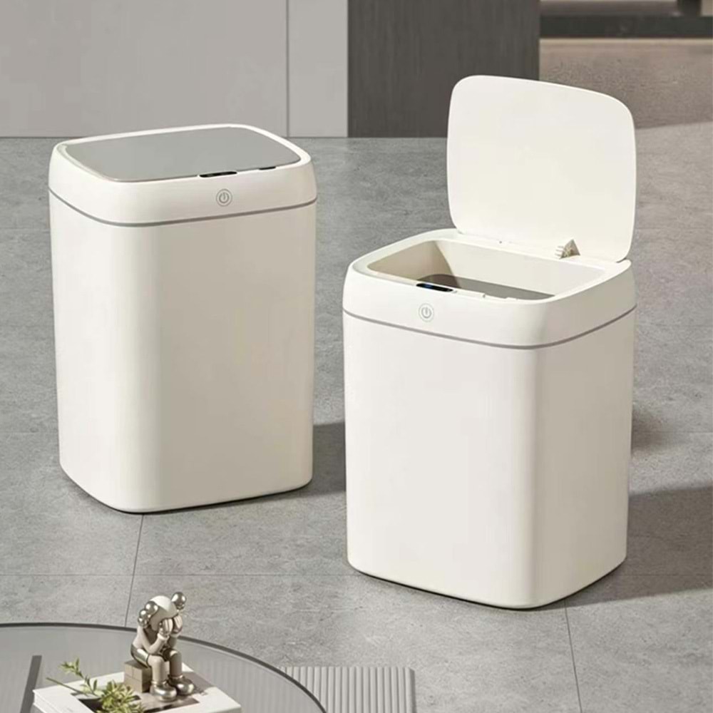 Greentech Sensörlü 12 Litre Çöp Kovası (Şarj Edilebilir Lityum Pilli) / GT-SC14