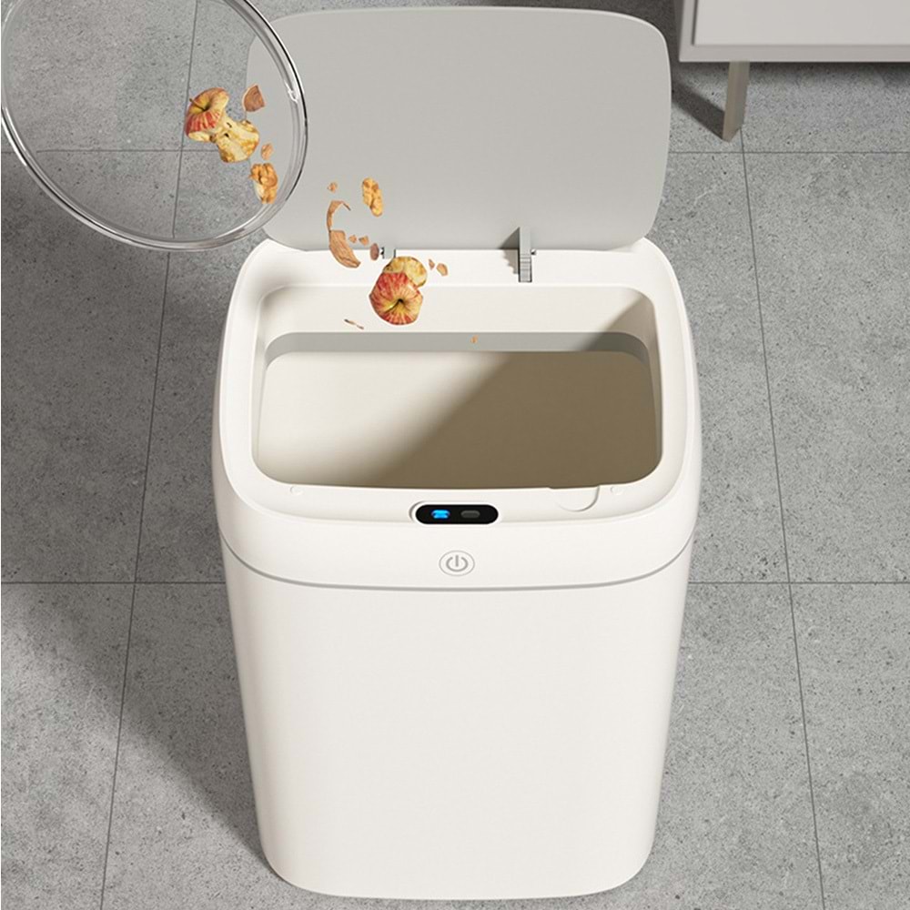 Greentech Sensörlü 12 Litre Çöp Kovası (Şarj Edilebilir Lityum Pilli) / GT-SC14
