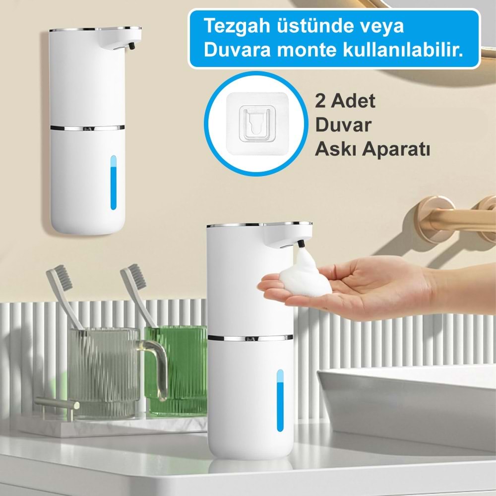 Greentech Sensörlü USB Şarjlı Köpük Sabunluk / GT-SD03