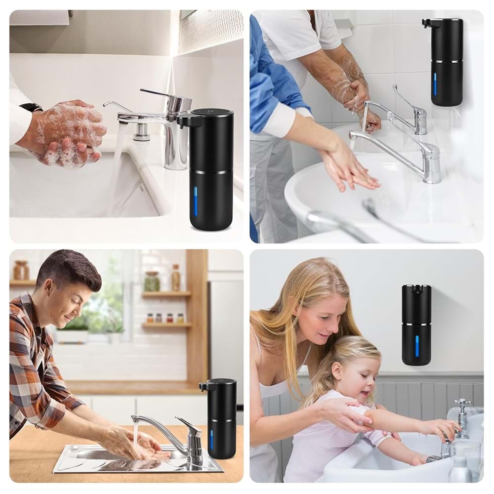 Greentech Sensörlü USB Şarjlı Köpük Sabunluk / GT-SD03S