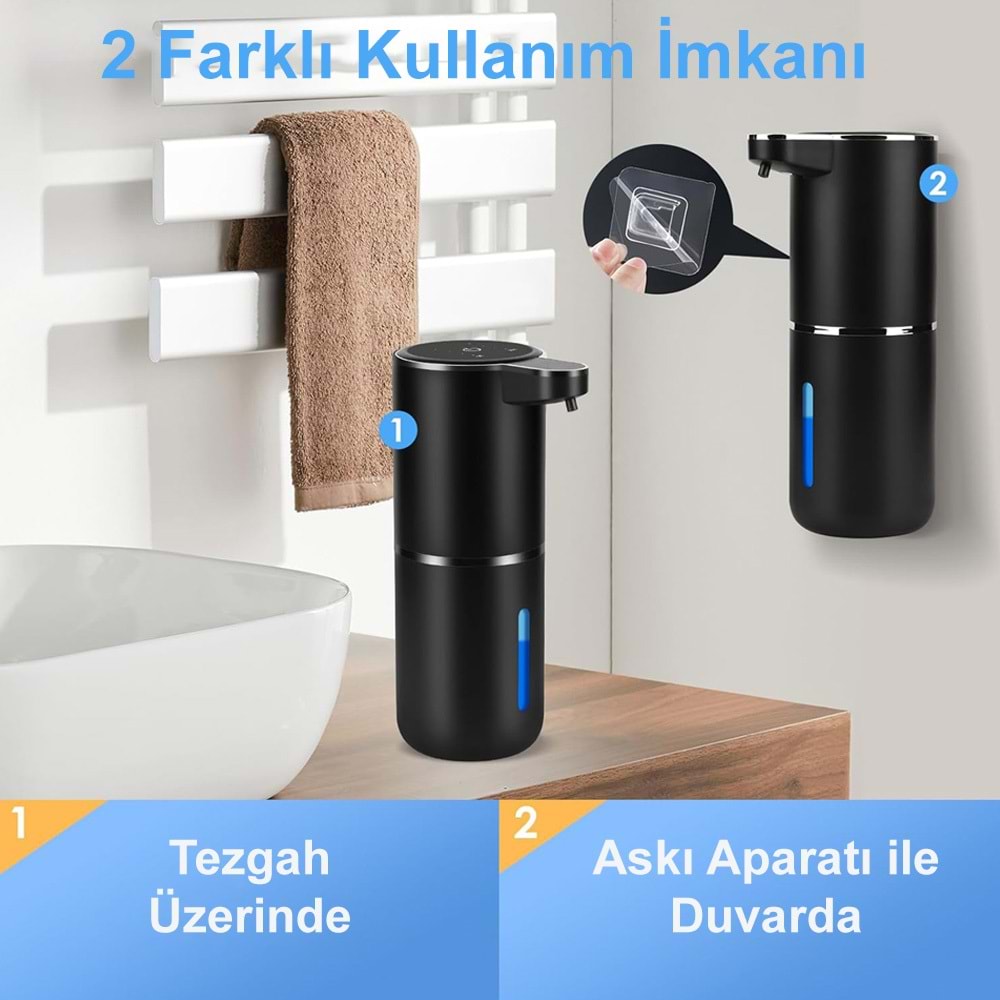 Greentech Sensörlü USB Şarjlı Köpük Sabunluk / GT-SD03S