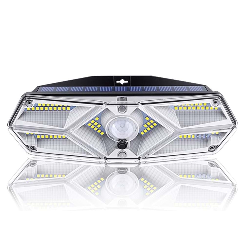 Greentech Güneş Enerjili Hareket Sensörlü, 6 Taraflı 104 Led Aydınlatma / GT-SL13