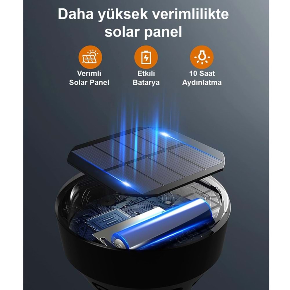 Greentech Güneş Enerjili Bahçe / Çim Aydınlatma 6 Adet / GT-SL17N