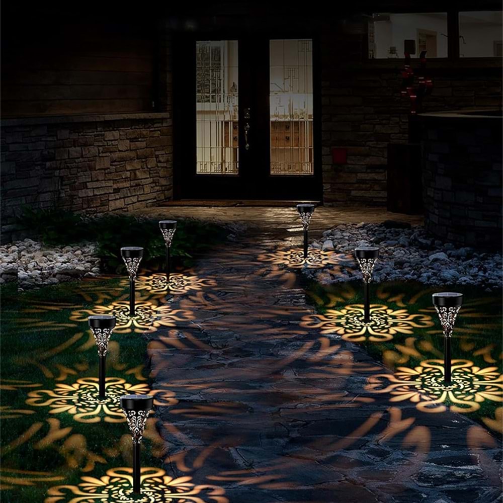 Greentech Güneş Enerjili Bahçe / Çim Aydınlatma 6 Adet / GT-SL17N