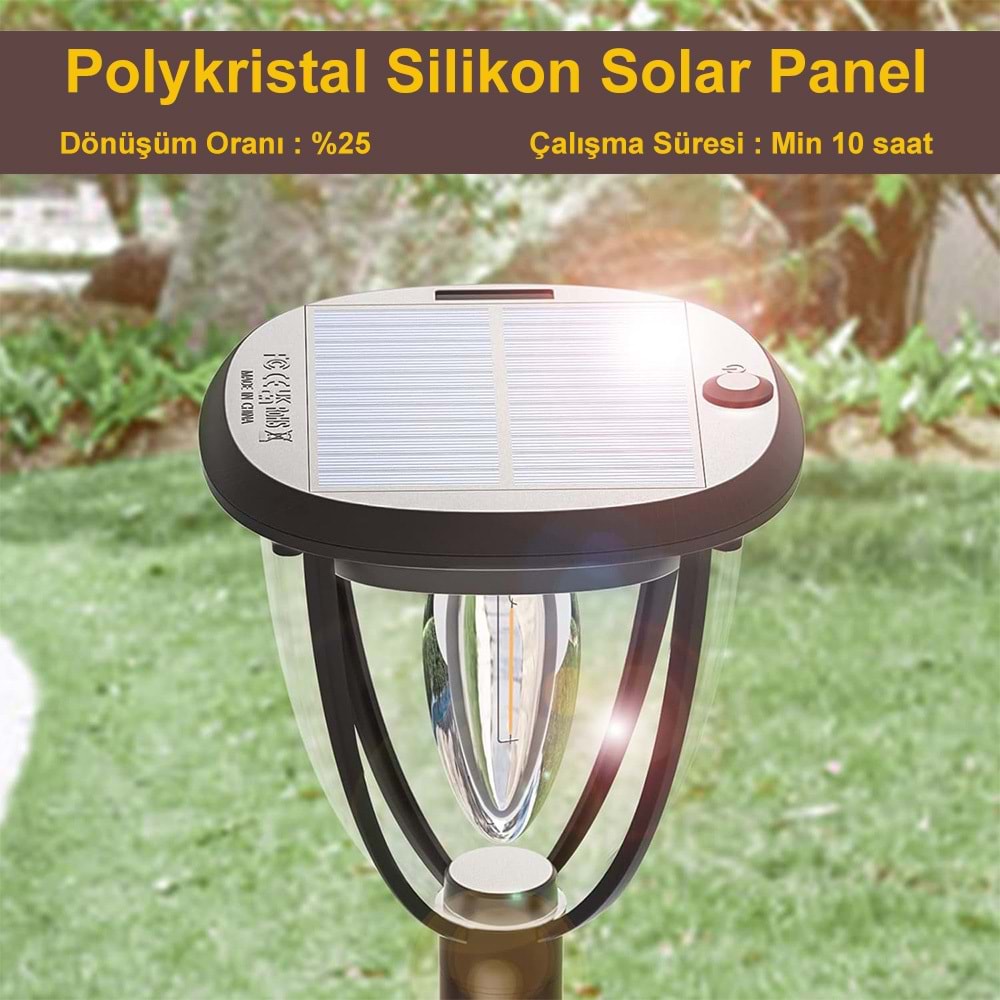 Güneş Enerjili Led Aydınlatma (2 Adet) / GT-SL21