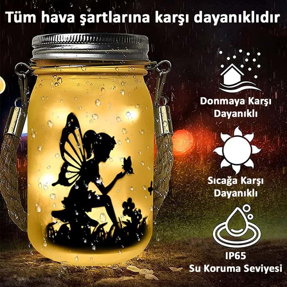 Greentech Güneş Enerjili Dekoratif LED Fener / Askılı Bahçe Feneri / Bahçe Dek. Feneri / GT-SL28