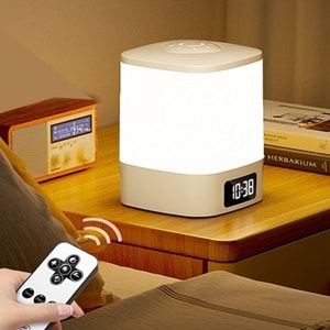 Greentech Şarjlı Saatli Masa ve Gece Lambası / GT-CL10