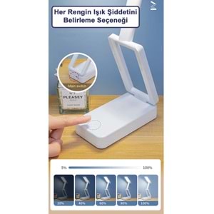 Greentech Masaüstü Şarjlı Katlanabilir Portatif LED Aydınlatma / GT-CL11P