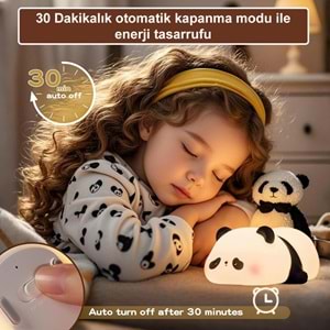 Greentech Dokunmatik Silikon Panda Gece Lambası / GT-CL17