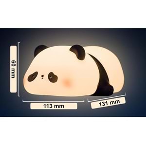 Greentech Dokunmatik Silikon Panda Gece Lambası / GT-CL17