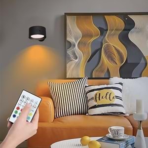 Greentech 14 Renk Dokunmatik 360° Dönebilen Magnetli Şarjlı Led Aplik - 2 Adet / GT-CL21