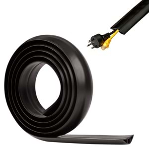 Greentech Esnek Kablo Kanalı Siyah / GT-KK06