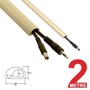 Greentech Esnek Kablo Kanalı KREM / GT-KK12