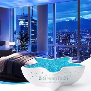 Greentech 7 Renk Şarjlı Deniz Yıldızı Projektör / GT-LP01