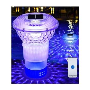 Greentech Güneş Enerjili, Klor Hazneli, Kumandalı Havuz LED Aydınlatma 1 Adet/GT-PL01