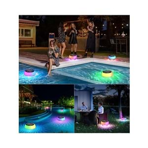 Greentech Güneş Enerjili, Klor Hazneli, Kumandalı Havuz LED Aydınlatma 1 Adet/GT-PL01