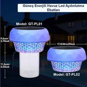 Greentech Güneş Enerjili Havuz LED Aydınlatma 1 Adet/GT-PL02