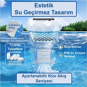 Greentech Güneş Enerjili Kumandalı Havuz LED Aydınlatma 1 ADET/GT-PL04