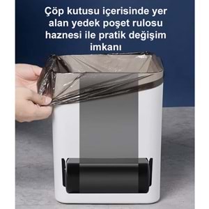 Greentech Sensörlü 16 Litre Çöp Kovası (Şarj Edilebilir Lityum Pilli) / GT-SC03