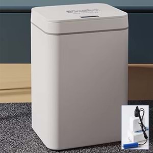 Greentech Sensörlü 16 Litre Çöp Kovası (Şarj Edilebilir Lityum Pilli) / GT-SC03 TEŞHİR BEYAZ