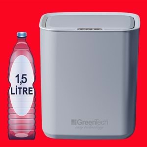 Greentech Sensörlü 22 Litre Çöp Kovası (Şarj Edilebilir Lityum Pilli) / GT-SC05