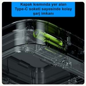 Greentech Sensörlü 22 Litre Çöp Kovası (Şarj Edilebilir Lityum Pilli) / GT-SC05