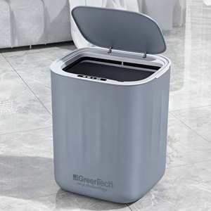 Greentech Sensörlü 28 Litre Çöp Kovası ) / GT-SC07 GRİ - TEŞHİR