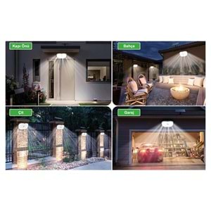 Greentech Güneş Enerjili Hareket Sensörlü, 146 Boncuk led Aydınlatma / GT-SL17