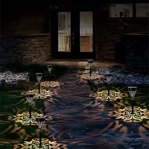 Greentech Güneş Enerjili Bahçe / Çim Aydınlatma 6 Adet / GT-SL17N