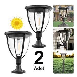 Güneş Enerjili Led Aydınlatma (2 Adet) / GT-SL21