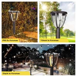 Güneş Enerjili Led Aydınlatma (2 Adet) / GT-SL21