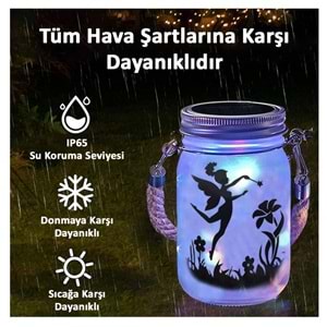 Greentech Güneş Enerjili Dekoratif LED Fener / Askılı Bahçe Feneri / Bahçe Dekoras. Feneri / GT-SL27