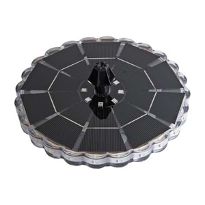 Greentech Güneş Enerjili Yüzen Fıskiye, 32 Renkli LED, 7 Başlıklı Süs Havuzu ve Kuş Banyosu Çeşmesi / GT-SL44