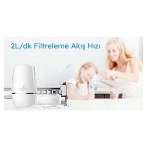 Greentech Water Aktive Edilmiş Karbon Filtreli Musluk Ucu Arıtıcı / 3 Adet Karbon Filtreli Kartuş /