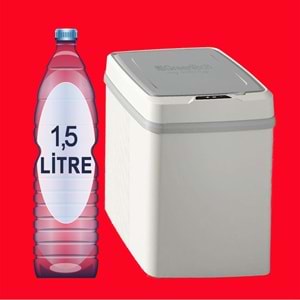 Greentech Sensörlü 12 Litre Çöp Kovası (KABLOLU) / GT-SC01 TEŞHİR BEYAZ