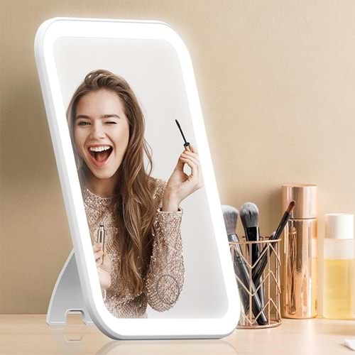 Greentech Dokunmatik Şarjlı LED Işıklı Ayna / GT-CL52