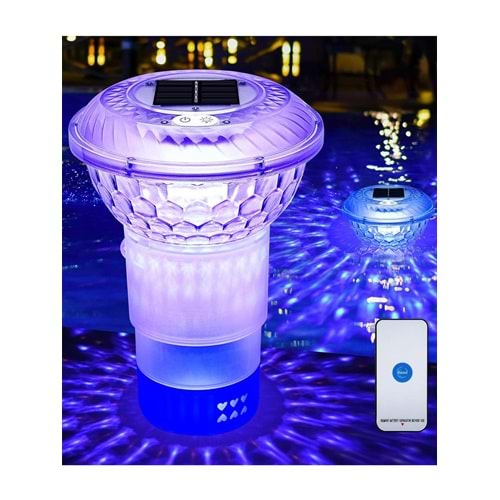 Greentech Güneş Enerjili, Klor Hazneli, Kumandalı Havuz LED Aydınlatma 1 Adet/GT-PL01